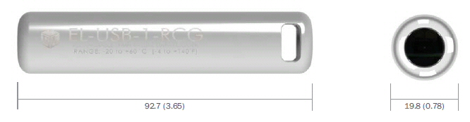 EL-USB-1-RCG USB Temperaturni datalogger s polnilno baterijo