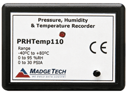 PRHTemp110 Pressure, temperature, and humidity recorder with 10 